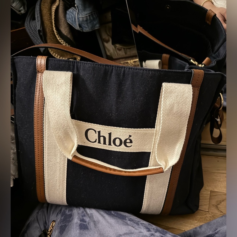 Navy Blue Chloe Diaper Bag. Good Used Condition.